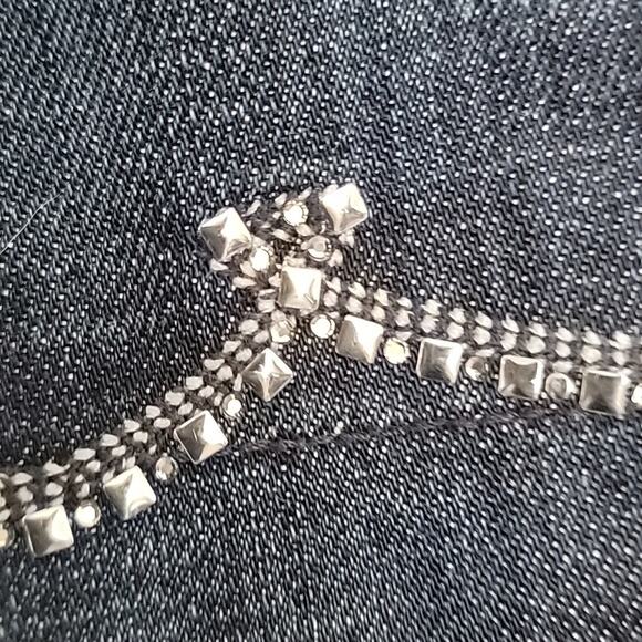 7 for all Mankind High Waist Bootcut Jeweled Pocket Jeans, 29 - Picture 3 of 7